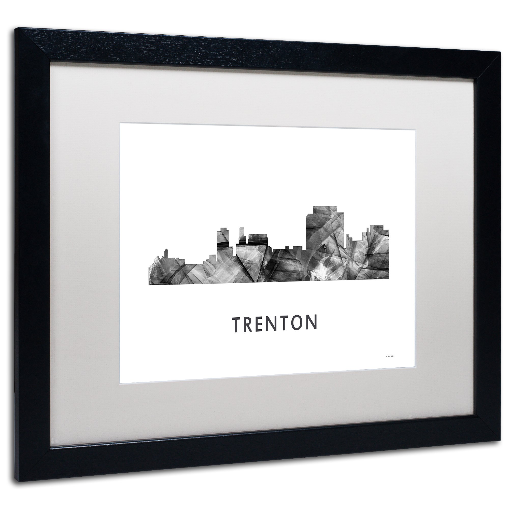 Trademark Fine Art MW0503-B1620MF Trenton New Jersey Skyline